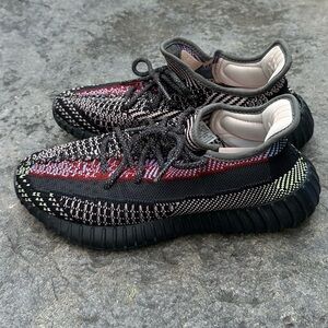 Adidas Yeezy Mens Shoes Black With Multi Colors